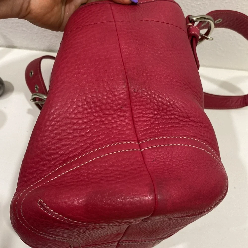 Coach Vintage Pink Purse Soho Satchel J04S-4295 Bag RARE Color - Picture 7 of 14